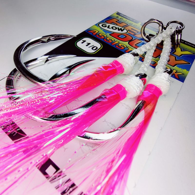 Heavy Duty Glow Assist Hook - 7/0, 9/0, 11/0__SPJigging.com