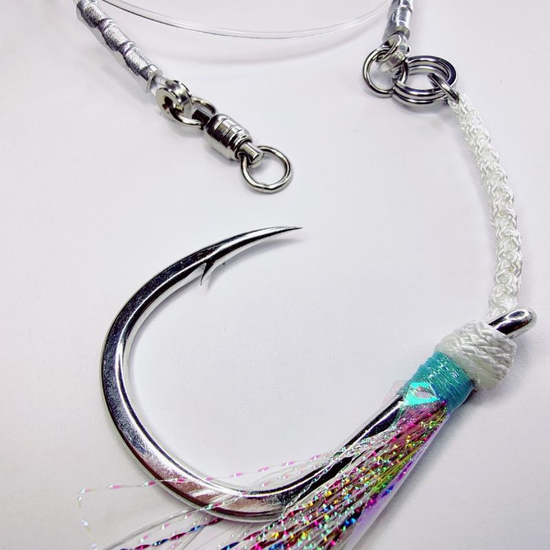 Quick Rig Heavy Duty Jigging Leader with Grommet Ring (Made to Order)__SPJigging.com