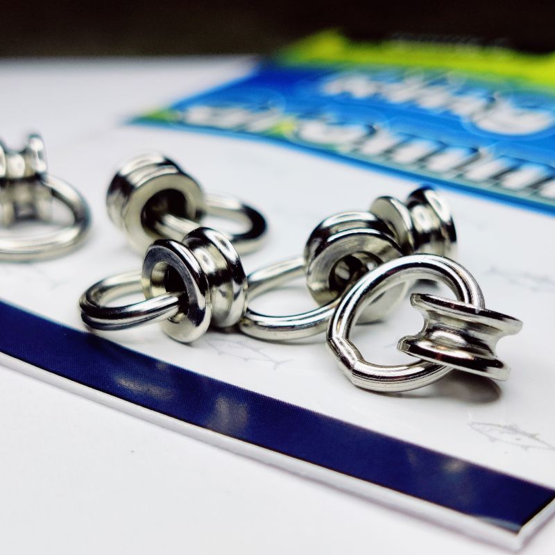 Solid Ring with Grommet for Jigging Leaders__SPJigging.com