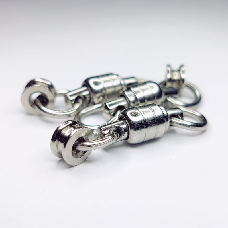 Heavy Duty Barrel Swivel with Grommet for Jigging Leaders__SPJigging.com