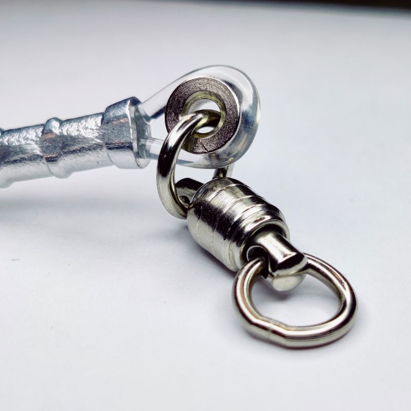 Heavy Duty Barrel Swivel with Grommet for Jigging Leaders__SPJigging.com