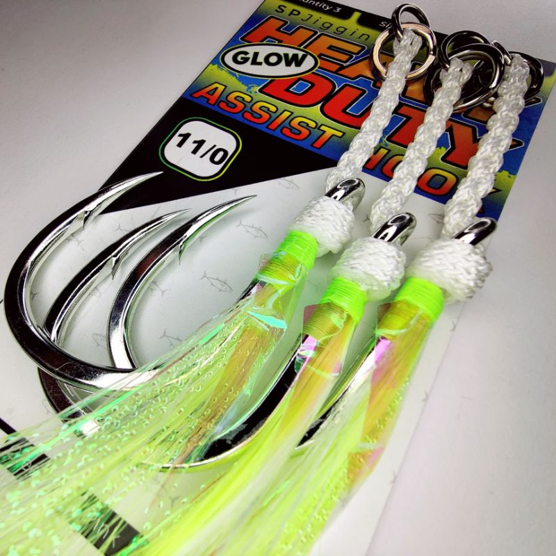 Heavy Duty Glow Assist Hook - 7/0, 9/0, 11/0__SPJigging.com